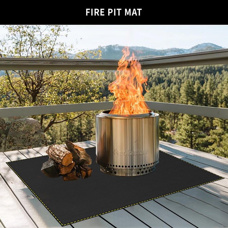 VCHOMY 80x48 Inch Large Under Grill Mat for Outdoor Grill Deck Patio Protector, Silicone Fireproof Waterproof Oil-proof BBQ Floor Matt Pad - Image 5